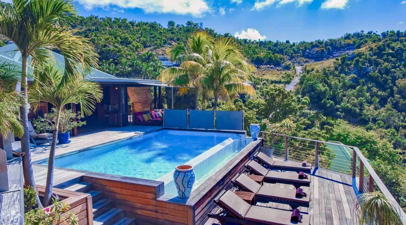 Villa Pool at WV EKA, Camaruche, St. Barthelemy