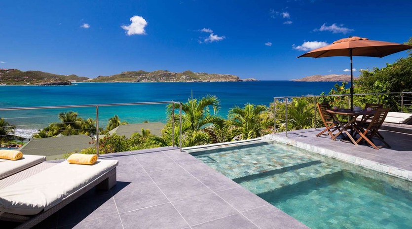 Deck at WV AUS, Pointe Milou, St. Barthelemy