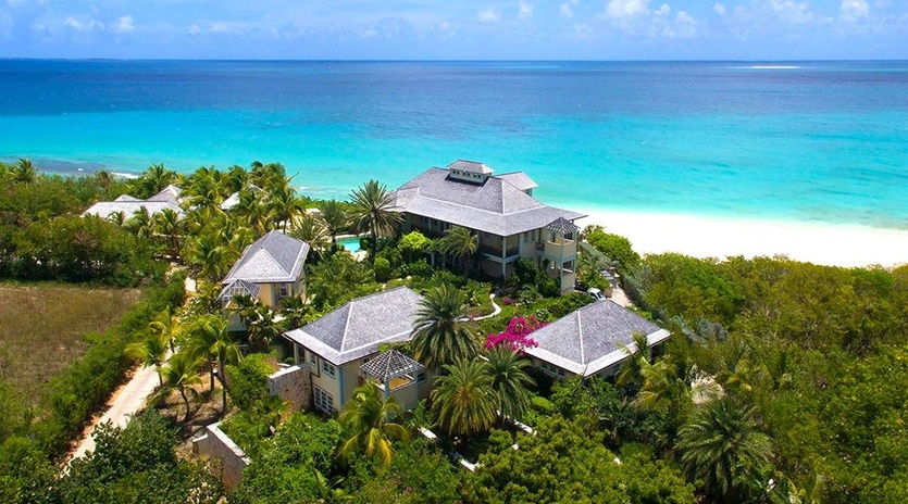 Aerial photo of AXA SAN, Long Bay, Anguilla
