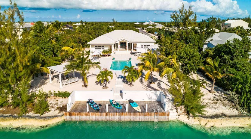 Aerial photo of TC SGR, Leeward, Turks & Caicos