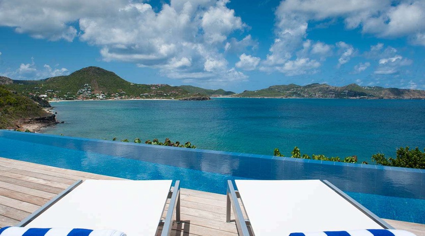 The view from WV VPM, Pointe Milou, St. Barthelemy