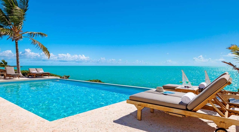 Villa Pool at TC BRE, Long Bay Beach, Turks & Caicos