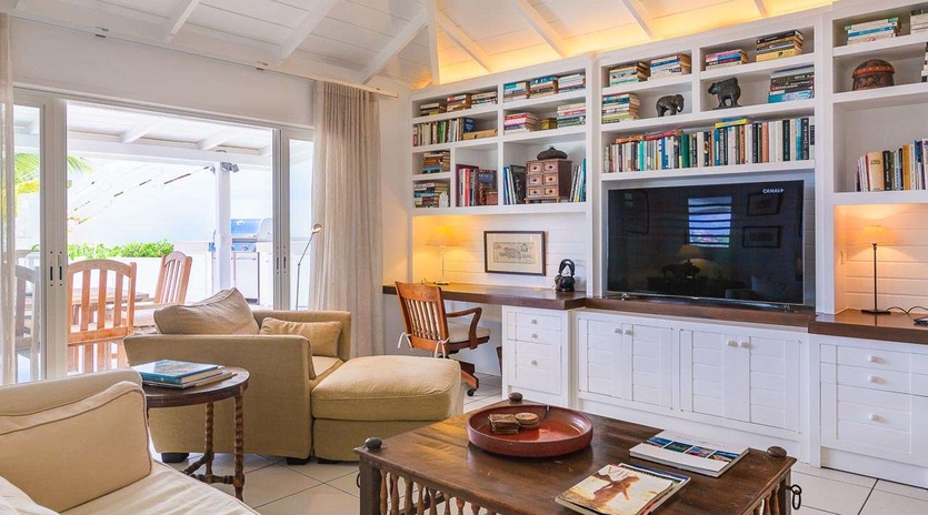 Living Room at WV LUZ, Camaruche, St. Barthelemy