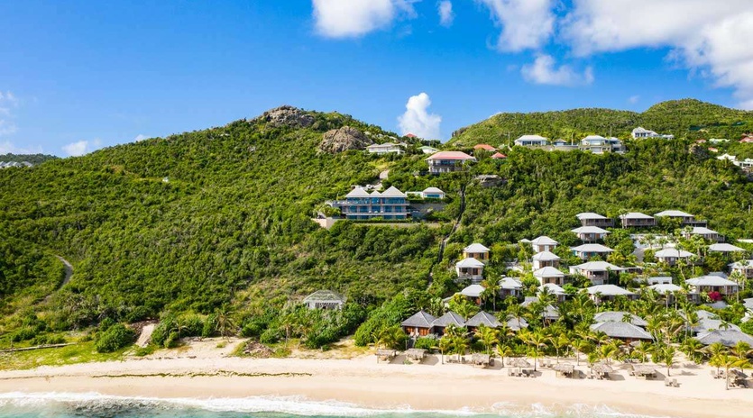 Aerial photo of WV FLY, Anse des Cayes, St. Barthelemy