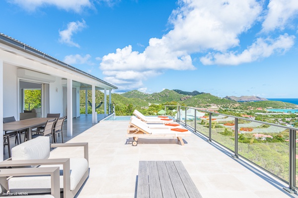 Terrace at WV VOB, St. Jean, St. Barthelemy