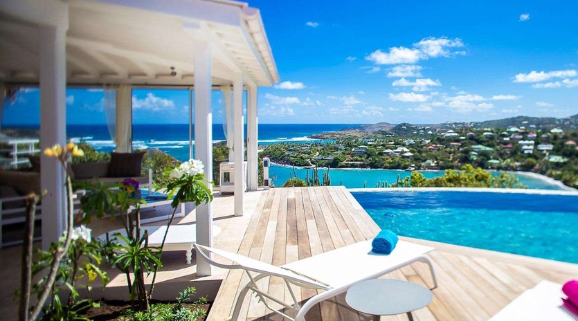 Deck at WV NOC, Mont Jean, St. Barthelemy