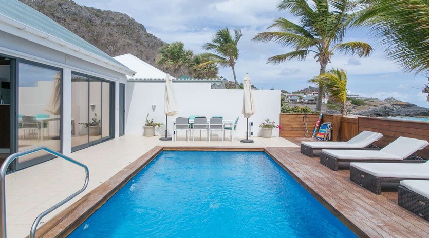 Villa Pool at WV VDD, Flamands Beach, St. Barthelemy