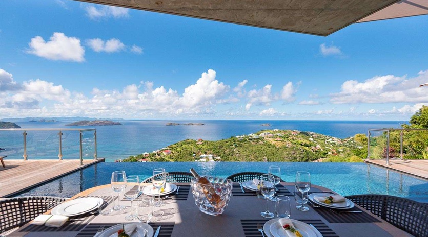Terrace at WV GDV, Vitet, St. Barthelemy