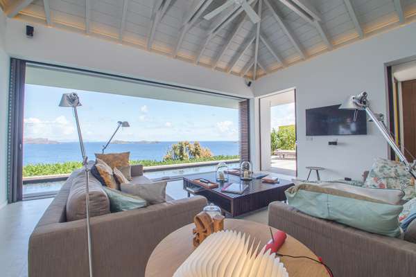 Living Room at WV LOV1, Pointe Milou, St. Barthelemy