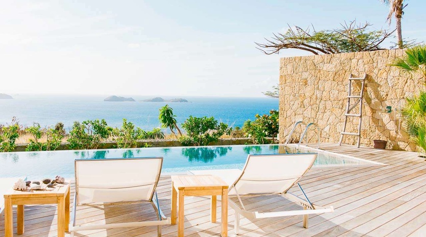 Deck at WV MRI, Camaruche, St. Barthelemy