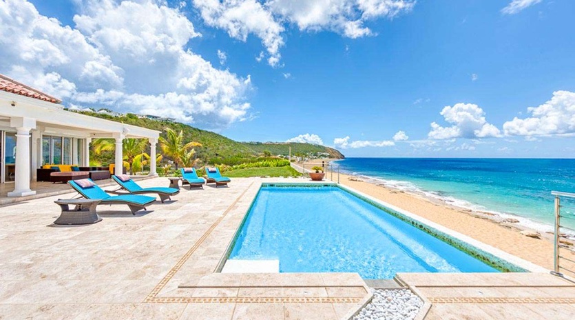 Villa Pool at SXM LVB, Beach Side/Baie Rouge, St. Martin