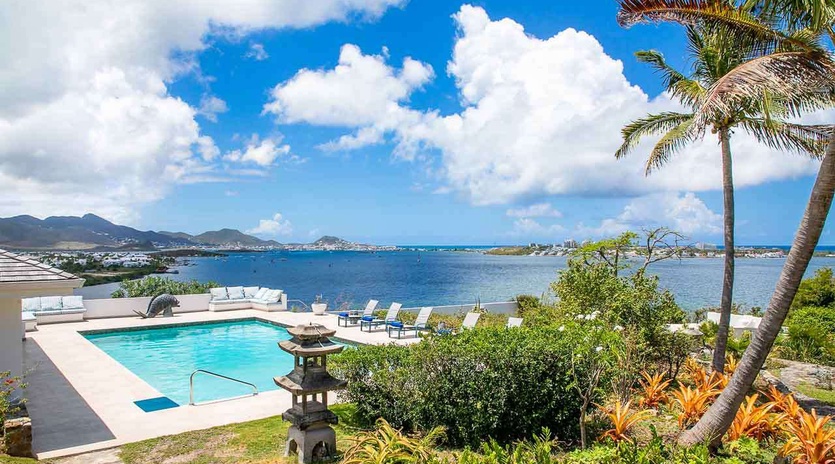 Villa Pool at PIE LIB, Beach Side/Baie Rouge, St. Martin