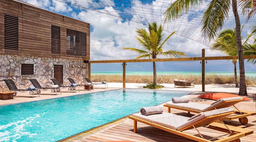 Deck at PL SLS, Thompson Cove, Turks & Caicos