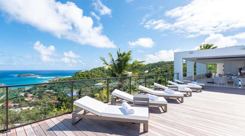Deck at WV ECL, Camaruche, St. Barthelemy