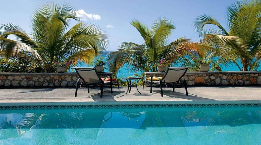 Villa Pool at PIE BAI, Beach Side/Baie Longue, St. Martin