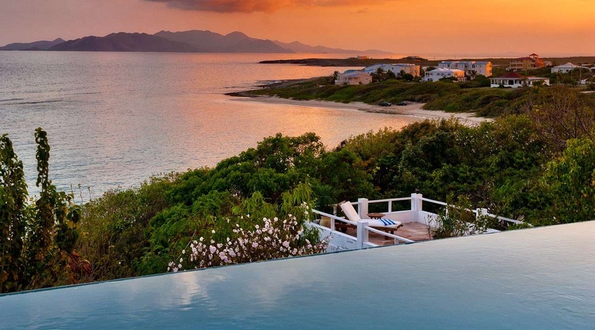 The view from AXA ZEN, Sandy Hill, Anguilla