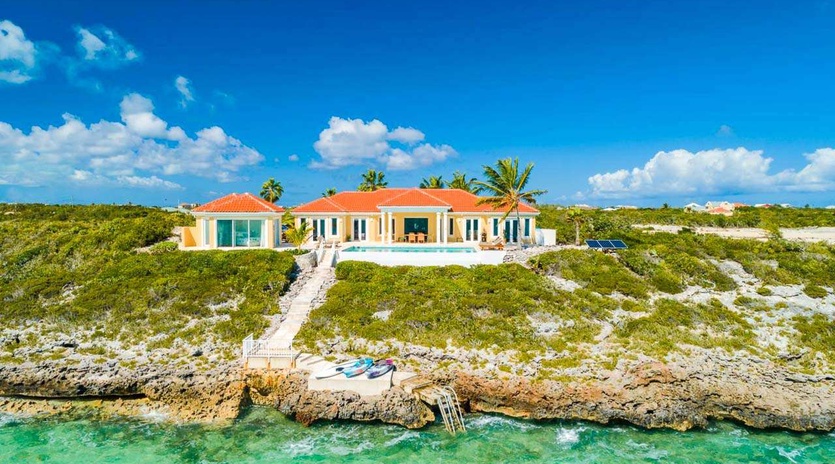 Aerial photo of TC BRE, Long Bay Beach, Turks & Caicos