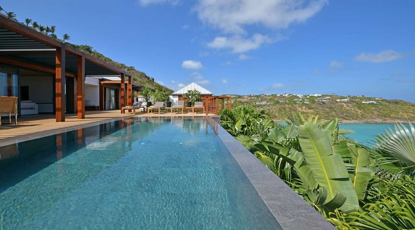 Villa Pool at WV VUM, Marigot, St. Barthelemy