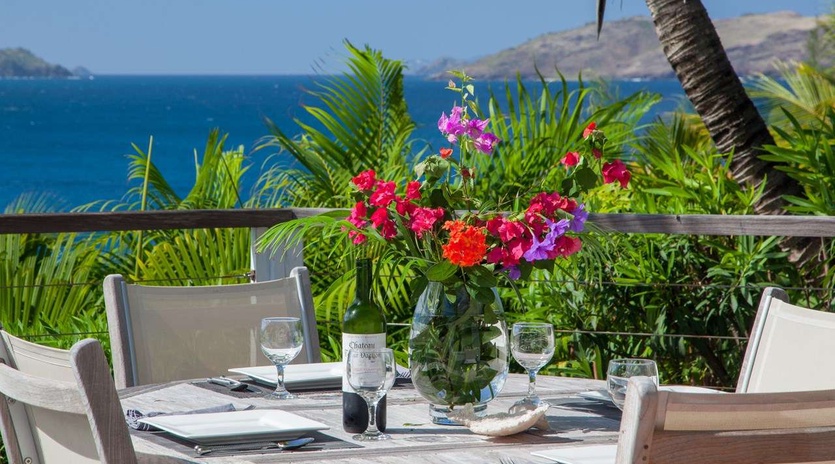 Dining Room at WV JCC, Pointe Milou, St. Barthelemy