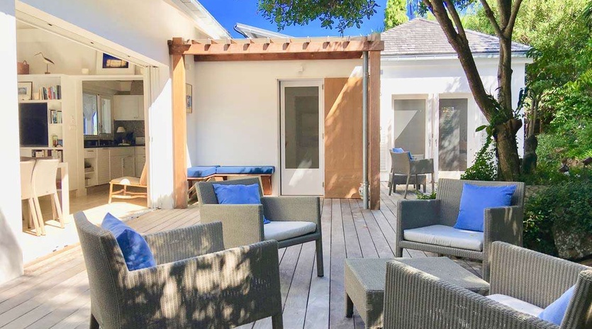 Deck at WV MRI, Camaruche, St. Barthelemy