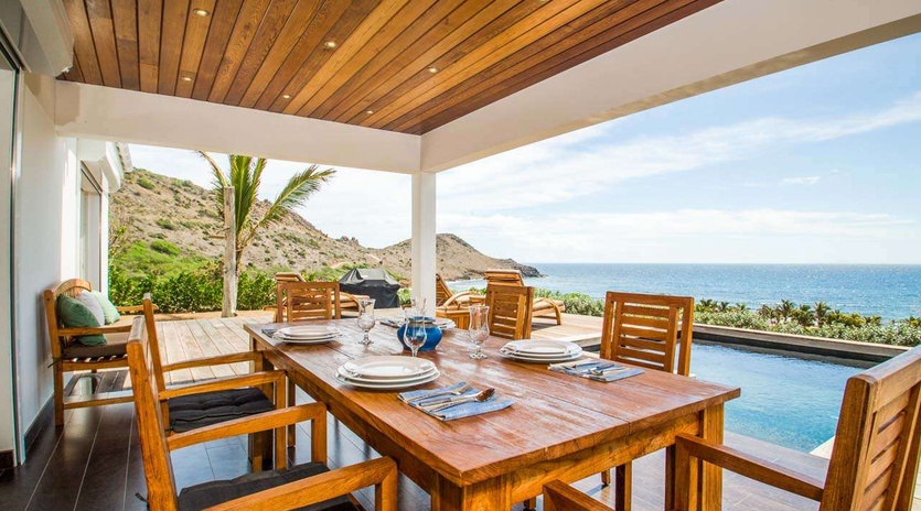 Terrace at WV ATO, Toiny, St. Barthelemy