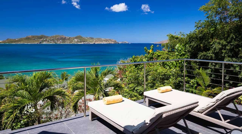 Deck at WV AUS, Pointe Milou, St. Barthelemy