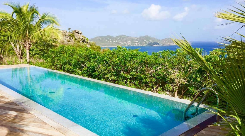Villa Pool at WV MRI, Camaruche, St. Barthelemy