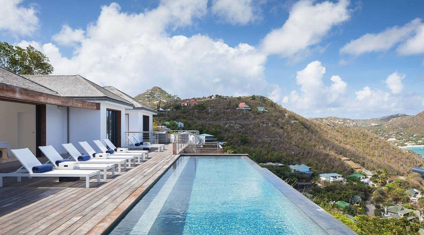 Villa Pool at WV CAA, Pointe Milou, St. Barthelemy