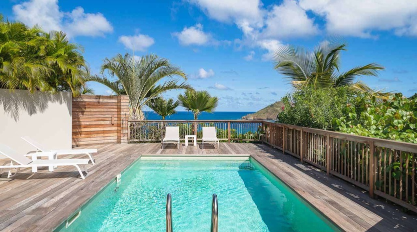 Villa Pool at WV ART, Flamands, St. Barthelemy