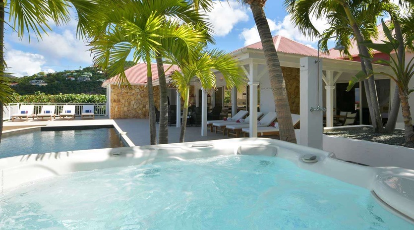 Jacuzzi at WV KRL, St. Jean, St. Barthelemy