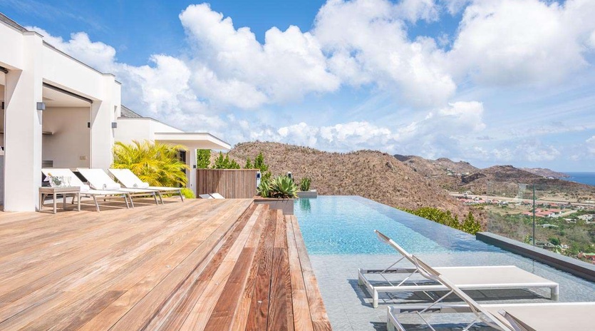 Villa Pool at WV BST, Lurin, St. Barthelemy