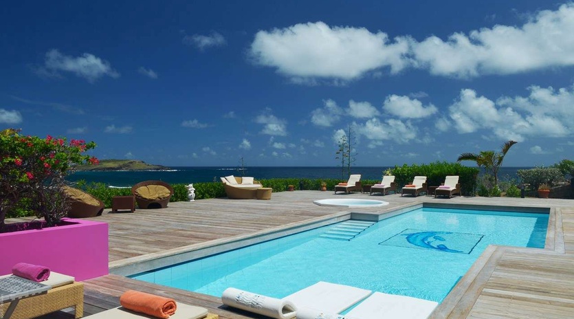 Villa Pool at WV SUN, Petit Cul de Sac, St. Barthelemy