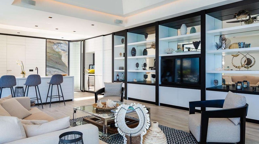 Living Room at WV TAR, Camaruche, St. Barthelemy