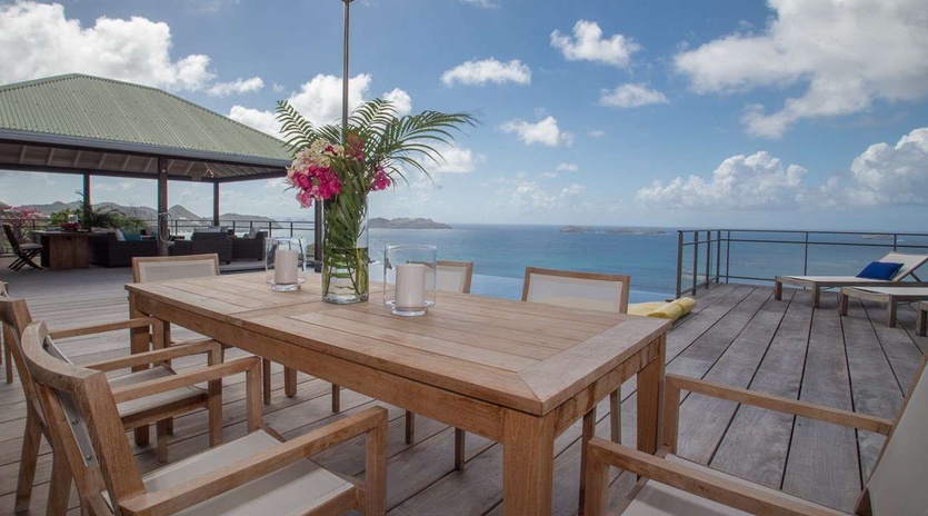 Deck at WV GEA, Petite Saline, St. Barthelemy