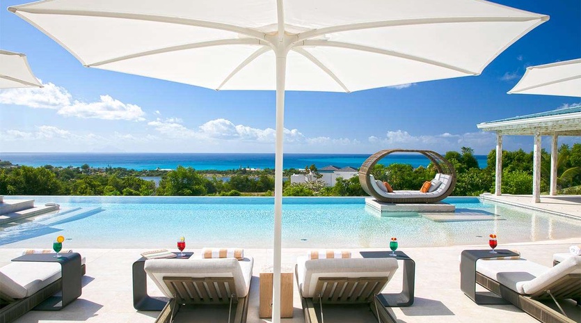 Villa Pool at PIE AVN, Hillside/Terres Basses, St. Martin