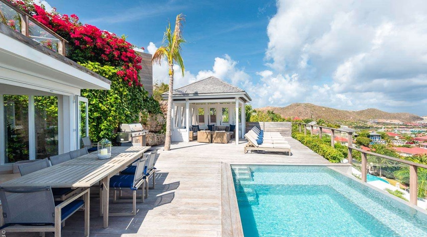 Villa Pool at WV RIG, St. Jean, St. Barthelemy