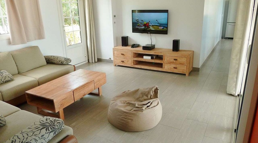 Living Room at WV SAJ, Lorient Beach, St. Barthelemy