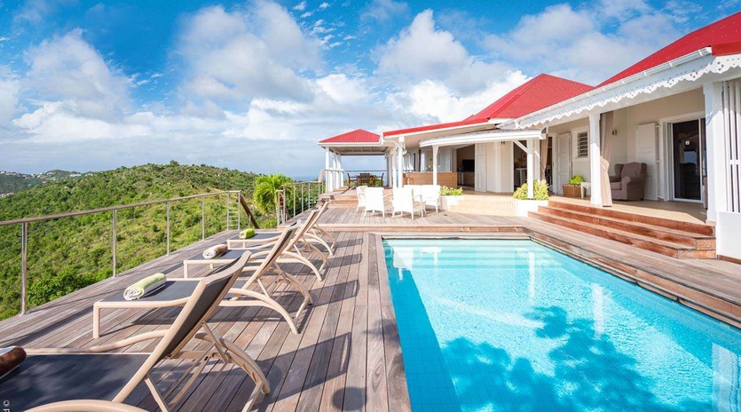 Villa Pool at WV MOU, Lurin, St. Barthelemy