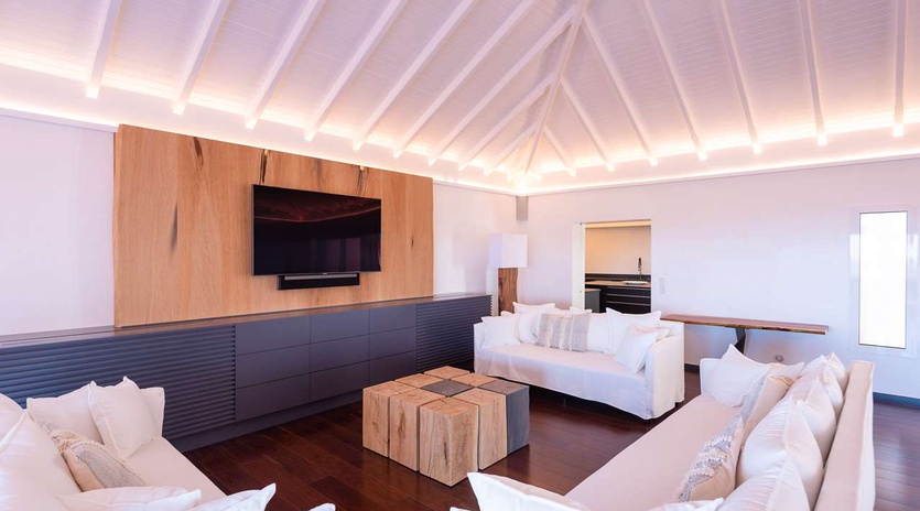 Living Room at WV JAB, Petite Saline, St. Barthelemy