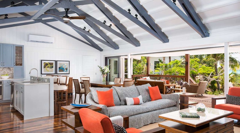 Living Room at PL BHH, Grace Bay/Leeward, Turks & Caicos