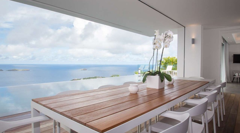 Terrace at WV GIN, Petite Saline, St. Barthelemy