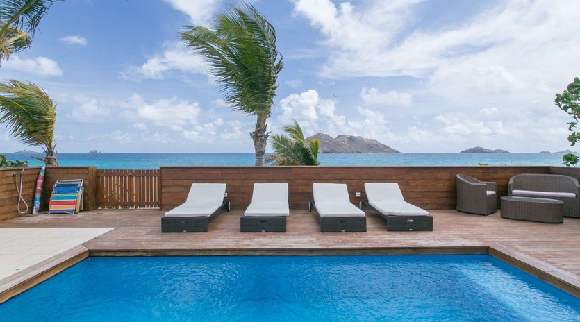 Villa Pool at WV VDD, Flamands Beach, St. Barthelemy