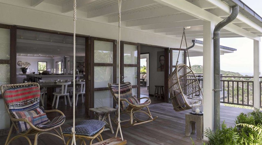Veranda at WV BIB, Vitet, St. Barthelemy
