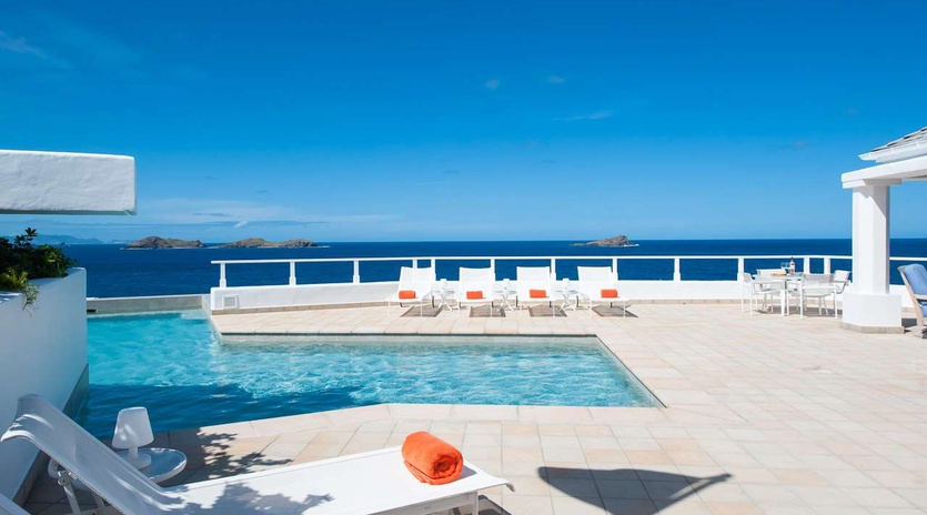 Villa Pool at WV MOZ, Pointe Milou, St. Barthelemy