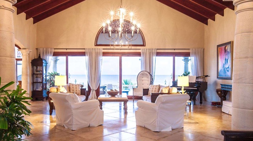 Living Room at AXA CAS, Little Bay, Anguilla