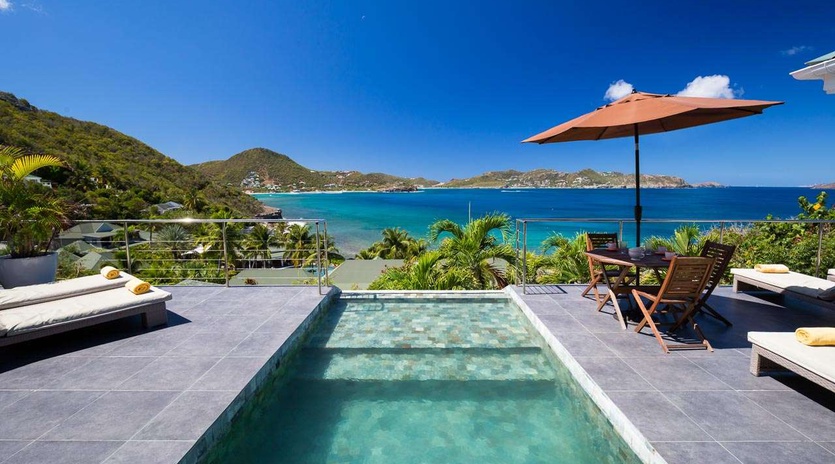 Villa Pool at WV AUS, Pointe Milou, St. Barthelemy