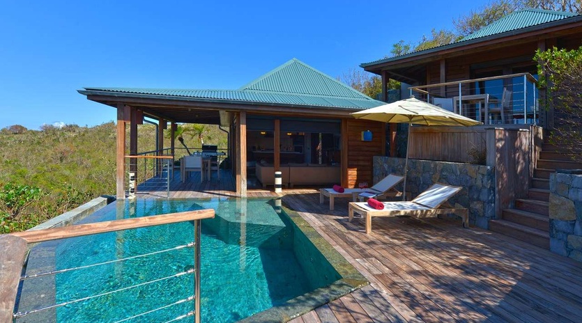 Villa Pool at WV MJS, Flamands, St. Barthelemy