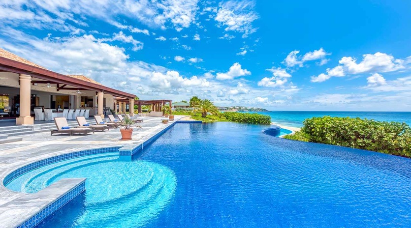 Villa Pool at PIE CDP, Beach Side/Baie Longue, St. Martin
