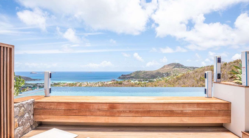 Deck at WV BST, Lurin, St. Barthelemy