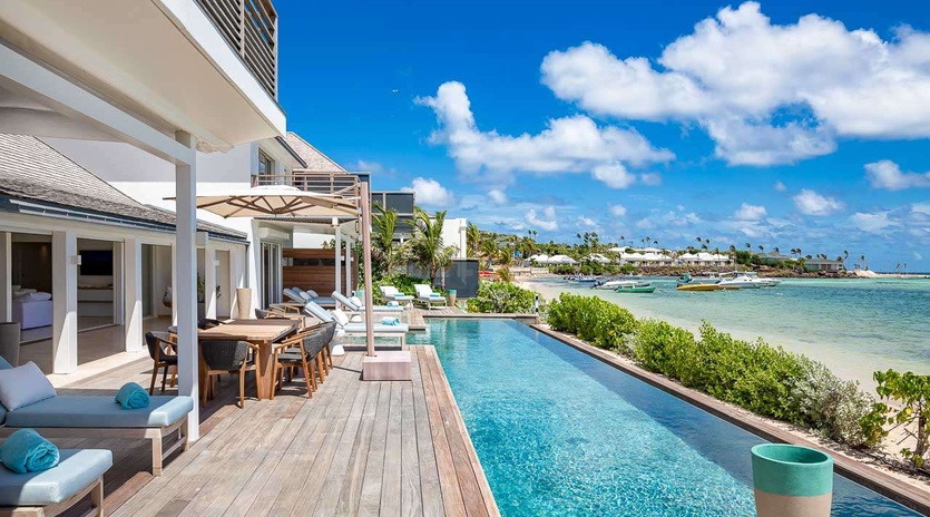 Villa Pool at WV AQA, Grand Cul de Sac, St. Barthelemy